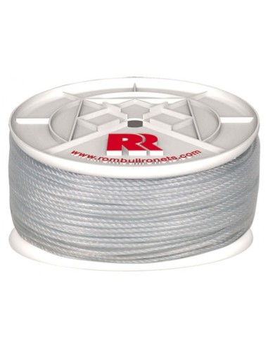 Cuerda Plastica Forrada Blanca 5mm Rombull (Rollo 100m)